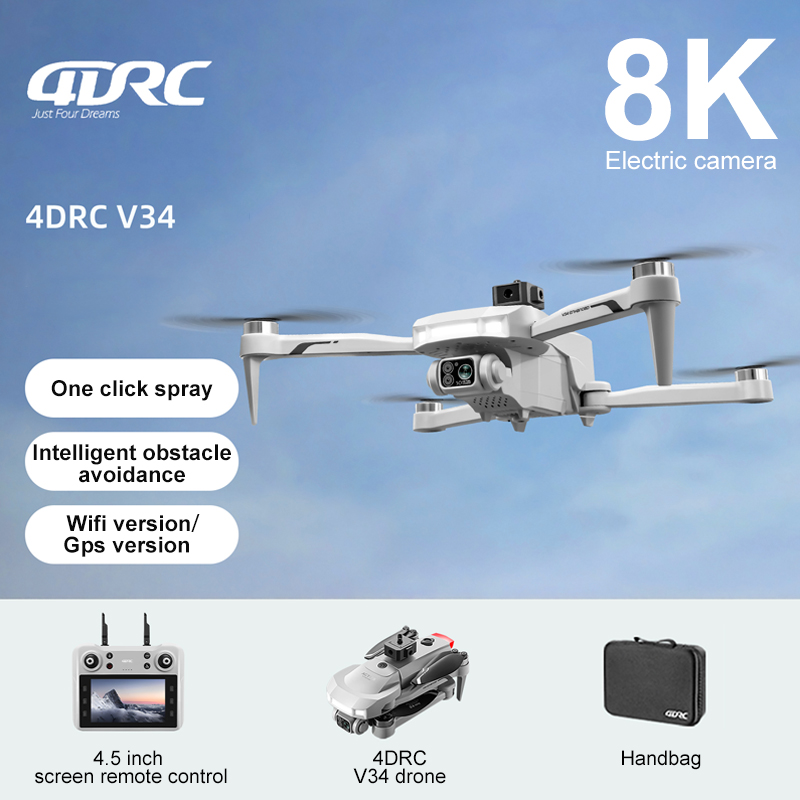 Drone Rc Holder - 2025 New V34 Drone 8K Camera