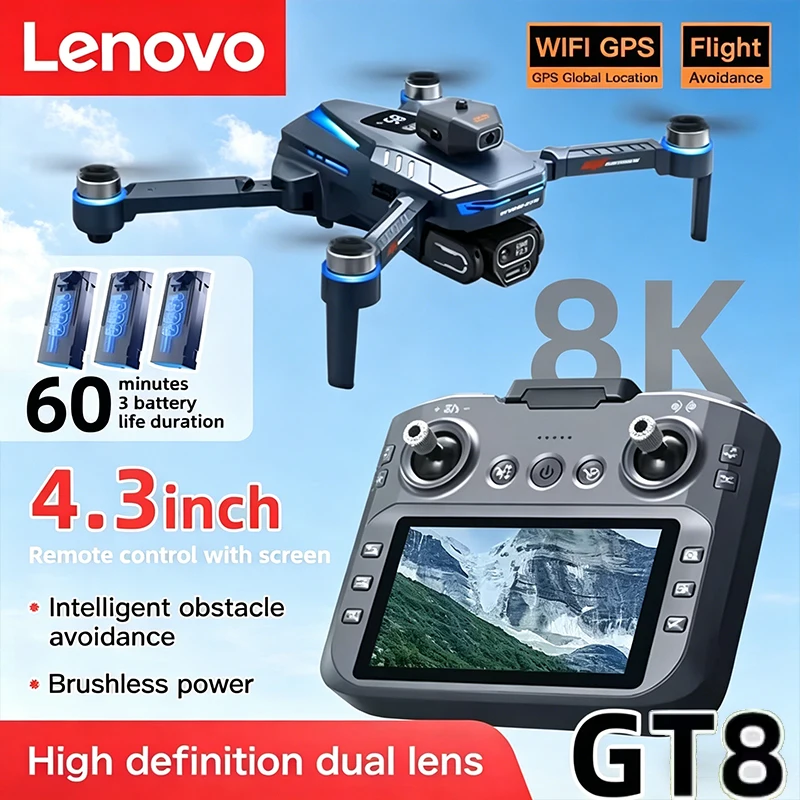 Drone Gt8 Rc - Lenovo GT8 8K Professional Drone with