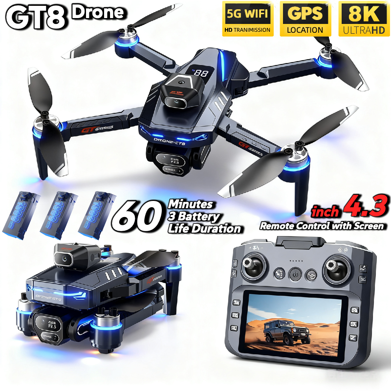 Drone Gt8 Rc - For Genuine GT8 Drone 4K Professional