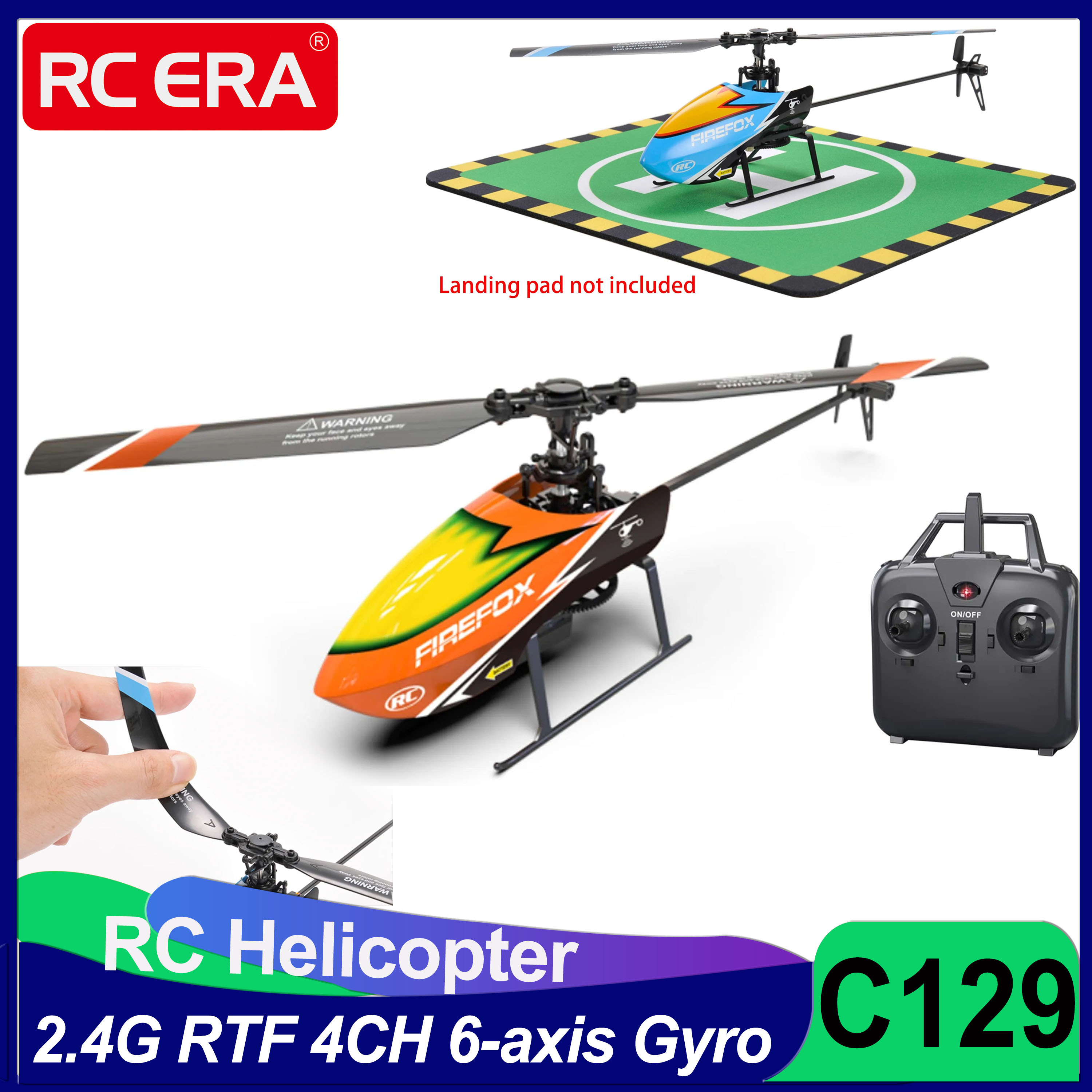 Drone Shahed Rc - C129 RC Helicopter RTF 4CH 6-axis
