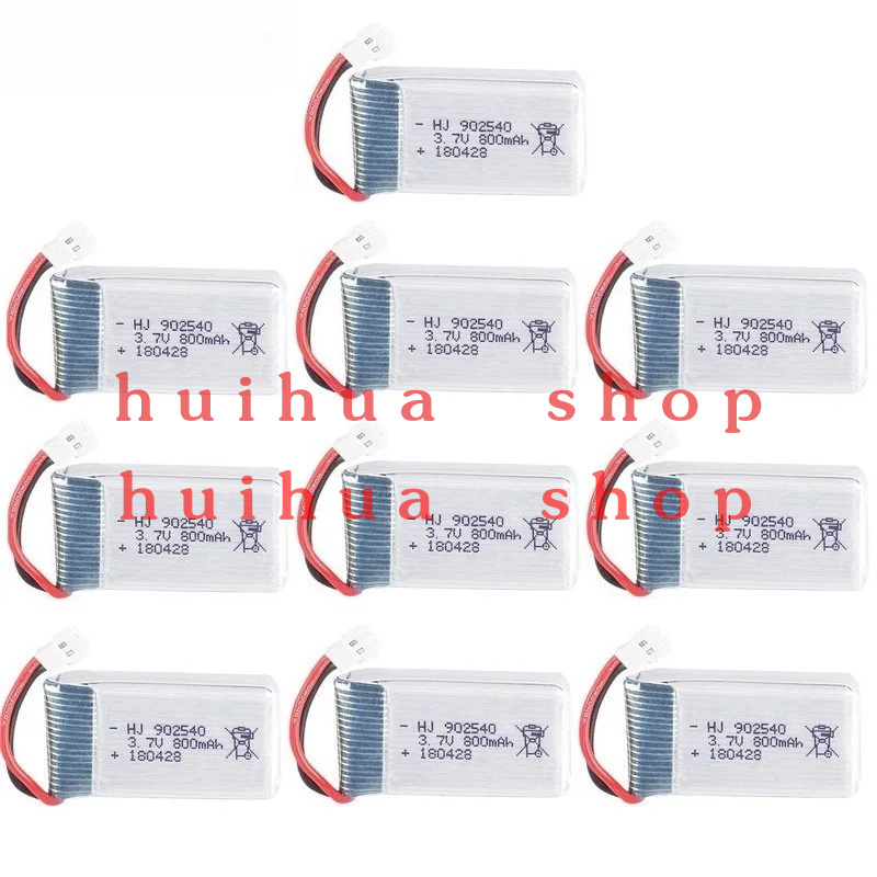Drone Mjx Rc - 3.7V 800mAh 902540 Lipo Battery for