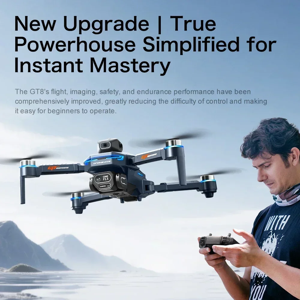 Drone 4K HD GT8 Camera Obstacl – Drone Top Rc recenzja i cena