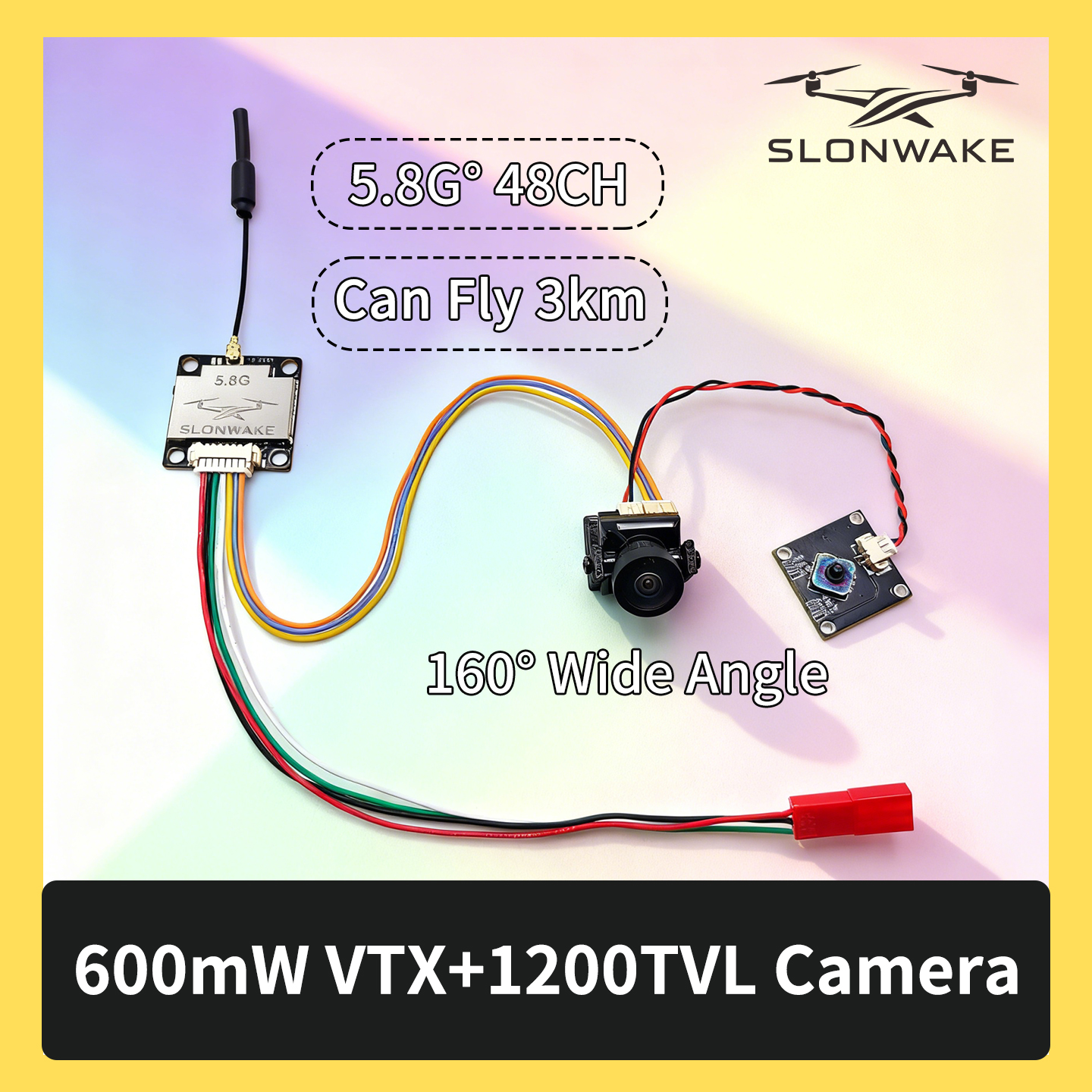 SLONWAKE 5.8G 600mW 7-24V FPV  – Fpv Drone Camera recenzja i cena