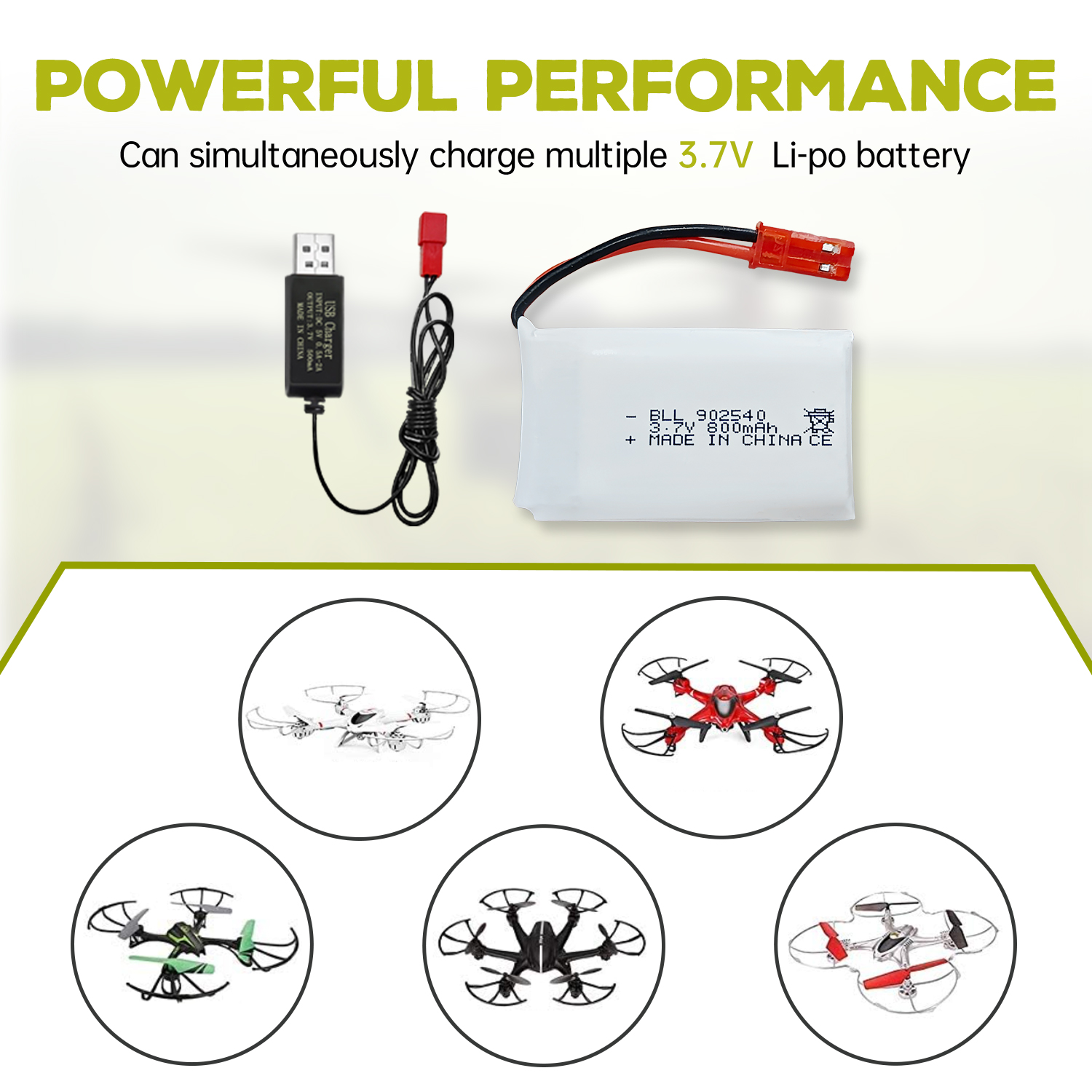 2PCS 3.7V 800mAh Lipo Battery  – Drone Mjx Rc recenzja i cena