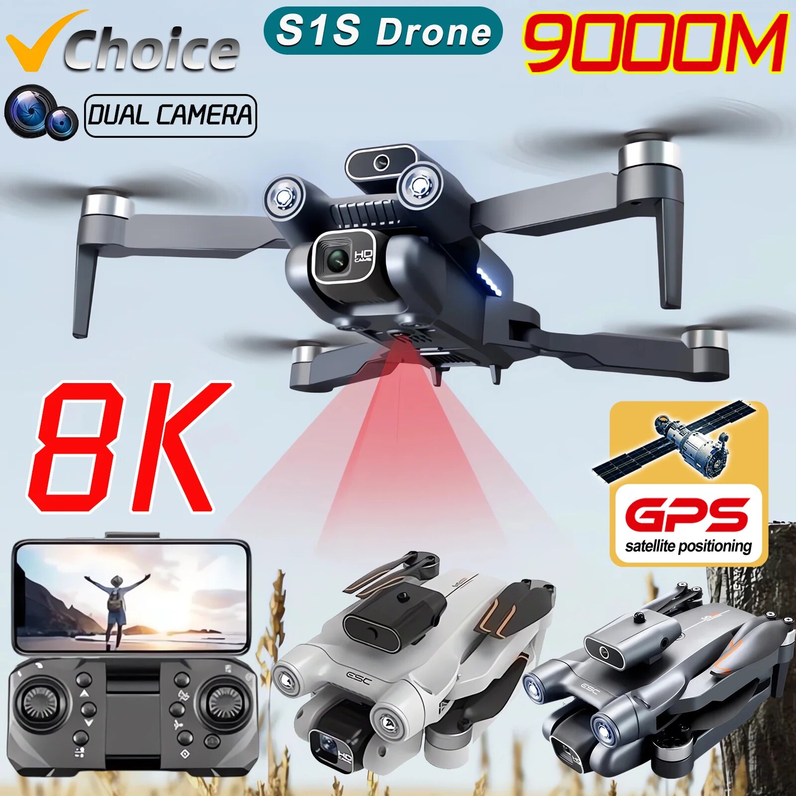 S1S Drone 5G Wifi 4K Professio – Drone S1S Rc Quadcopter recenzja i cena