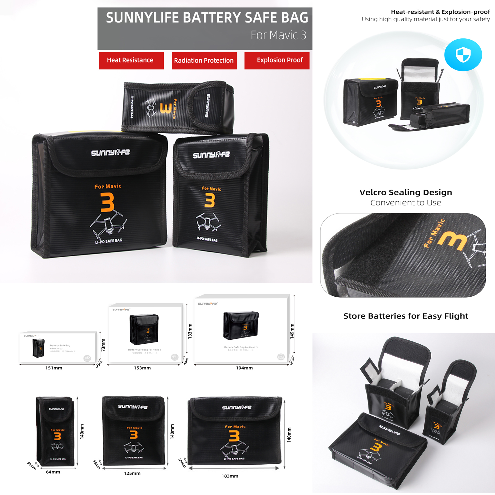 Sunnylife Lipo Battery Safe Ba – Drone Dji Rc Mavic 3 Pro recenzja i cena