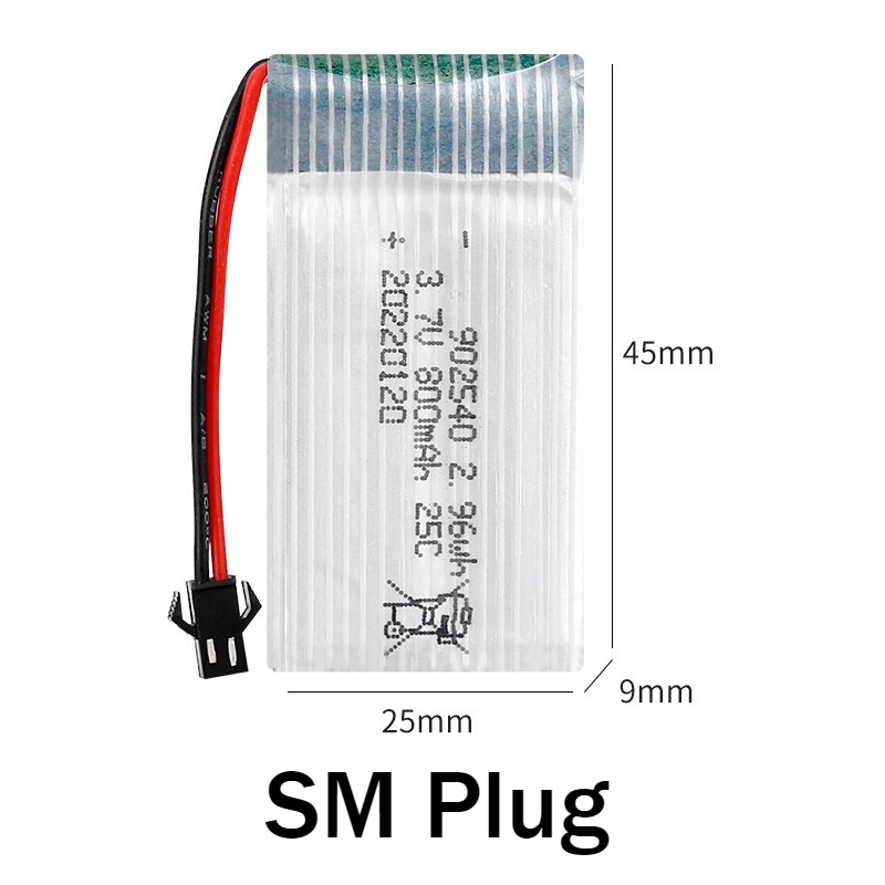 902540 3.7V 800mAh Rechargeabl – Drone Mjx Rc recenzja i cena