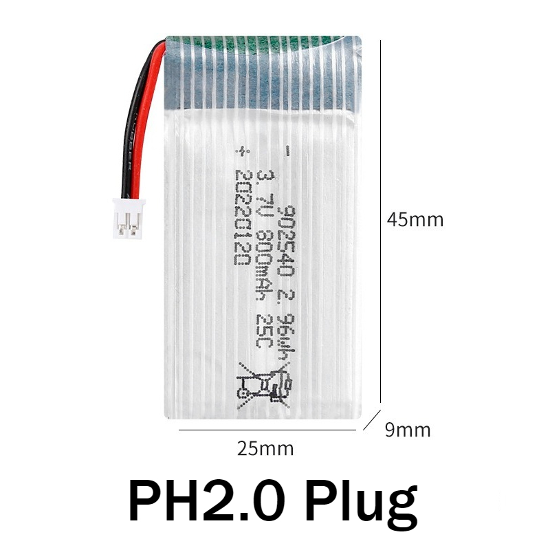 902540 3.7V 800mAh Rechargeabl – Drone Mjx Rc recenzja i cena
