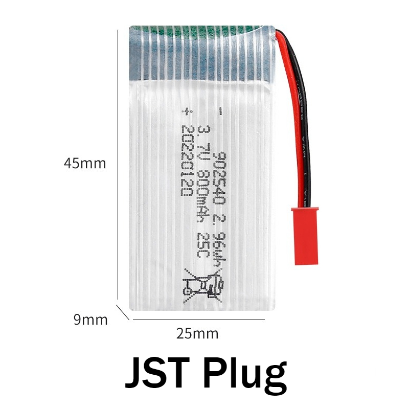902540 3.7V 800mAh Rechargeabl – Drone Mjx Rc recenzja i cena