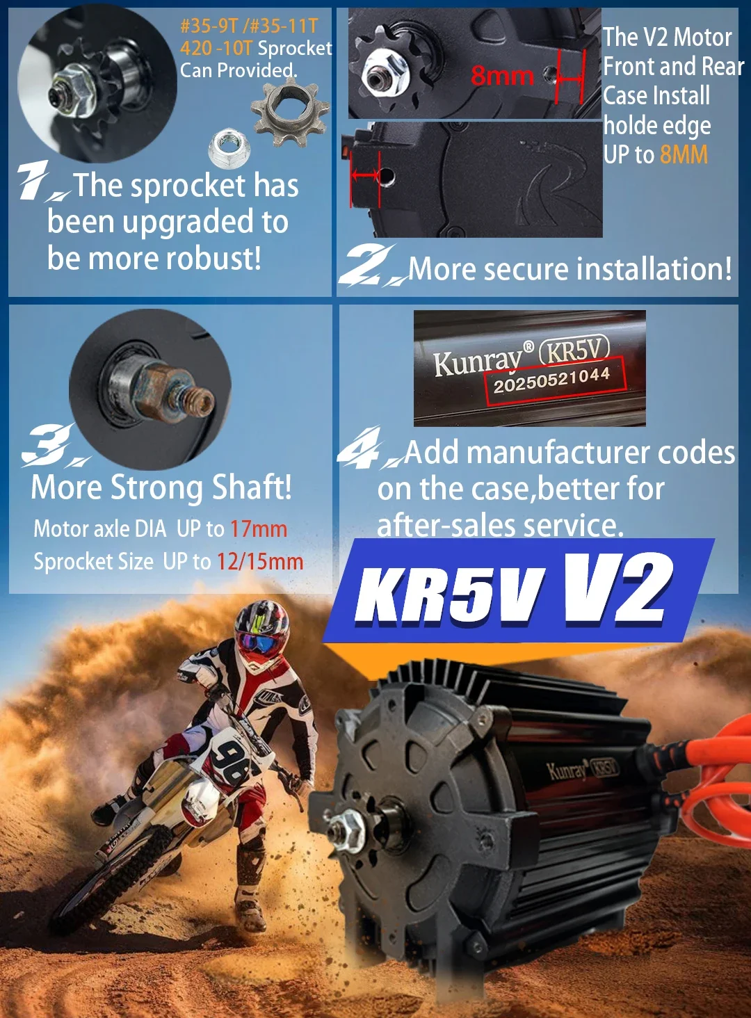 Hot SalesKR5V V2 Kunray 72V 50 – Brushless Motor recenzja i cena
