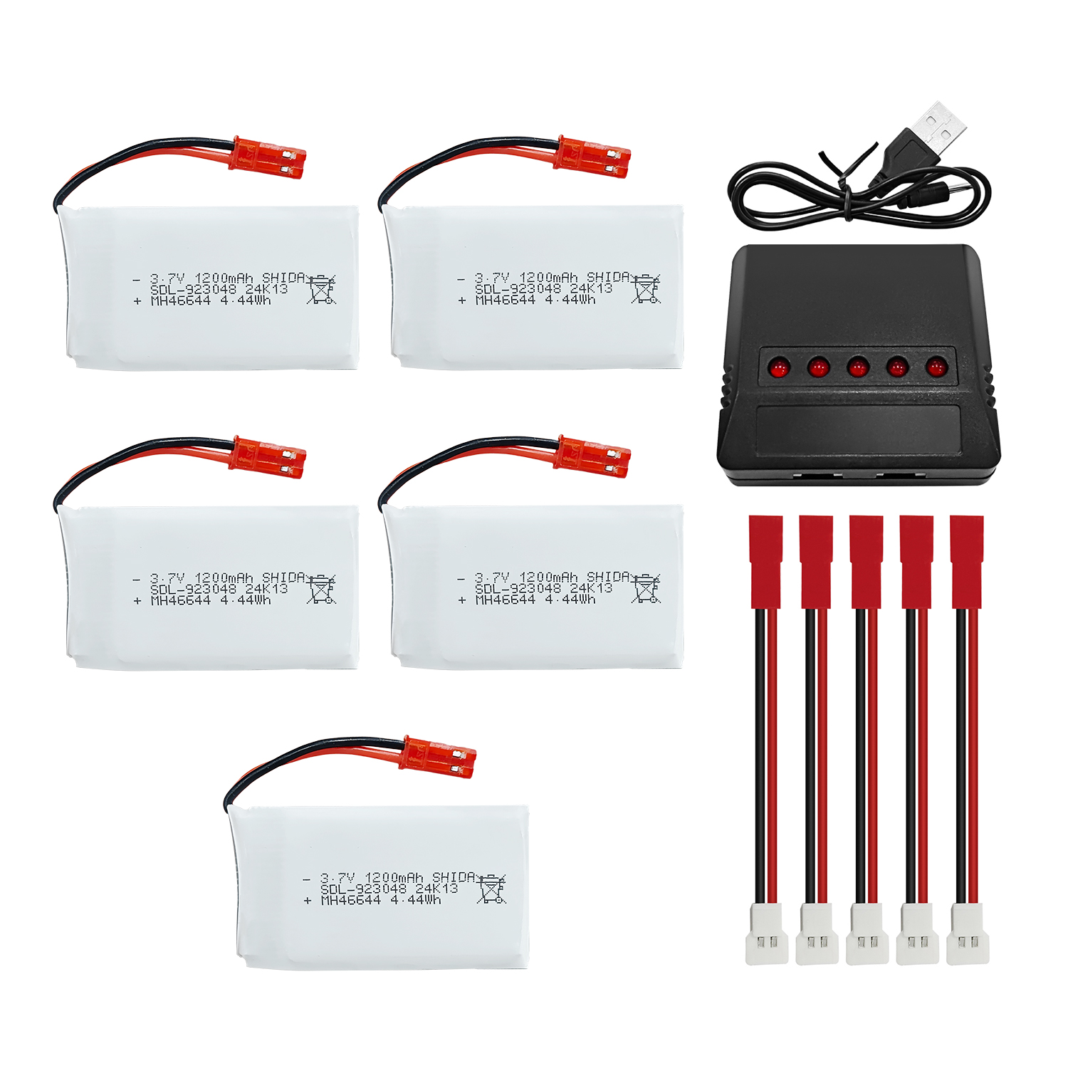 5PCS 3.7V 1200mAh 30C JST Plug – Drone Mjx Rc recenzja i cena