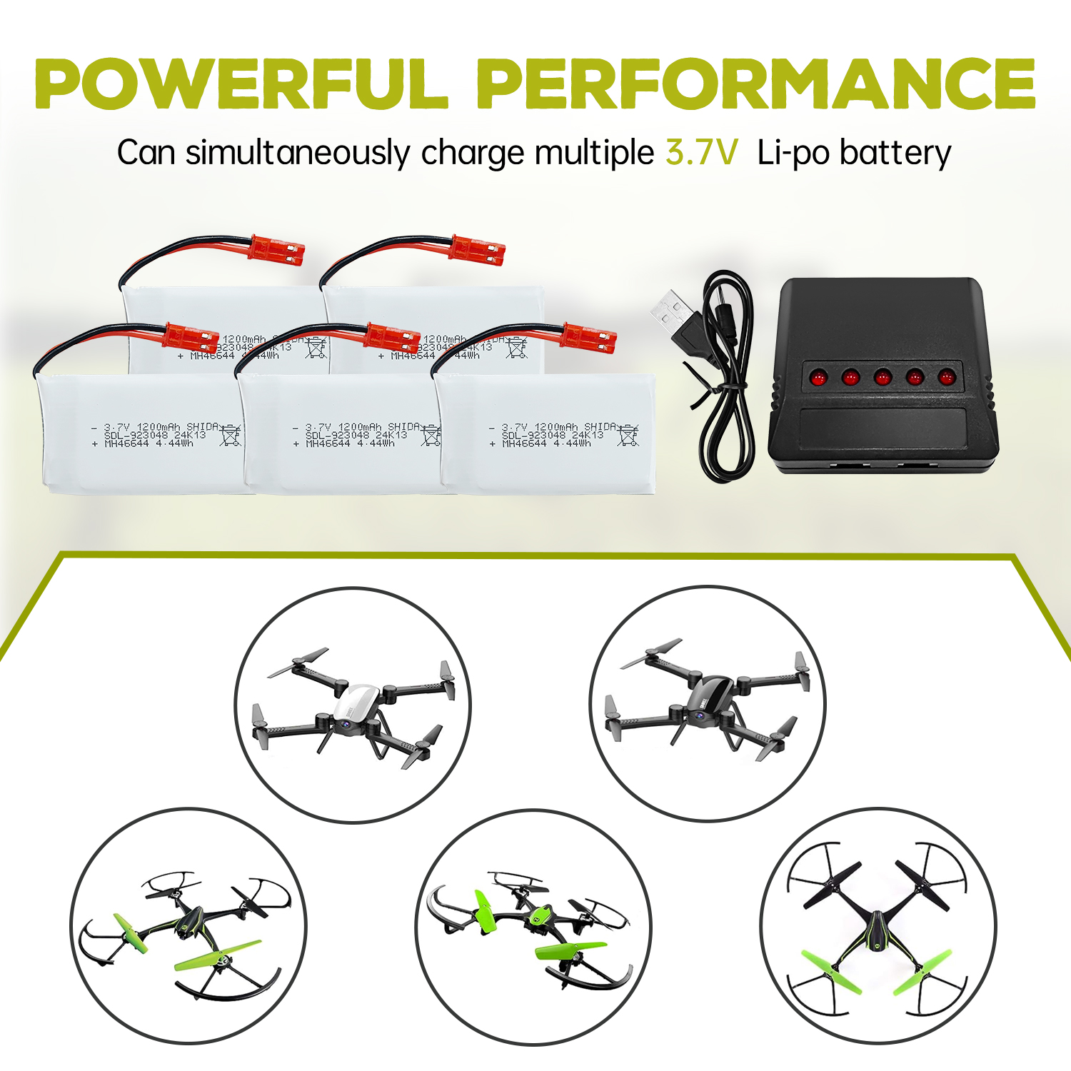 5PCS 3.7V 1200mAh 30C JST Plug – Drone Mjx Rc recenzja i cena