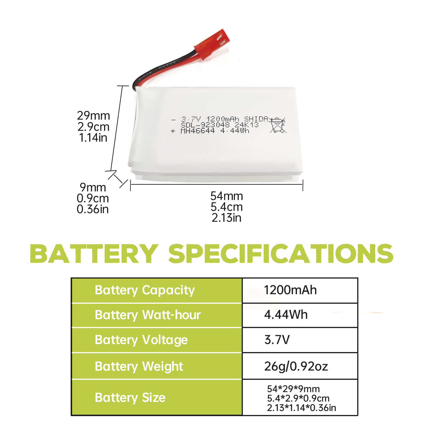 5PCS 3.7V 1200mAh 30C JST Plug – Drone Mjx Rc recenzja i cena