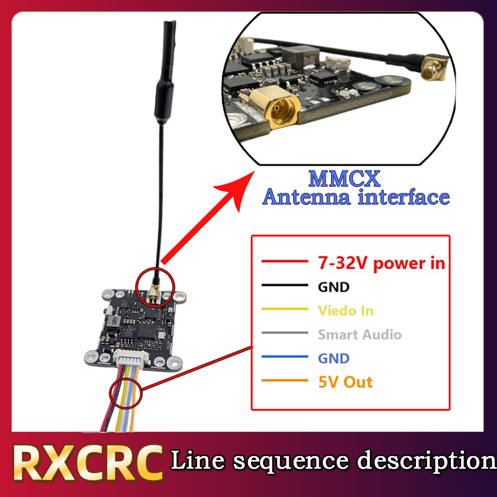 RXCRC 5.8G Module 48CH 1.6W VT – Fpv Drone Camera recenzja i cena