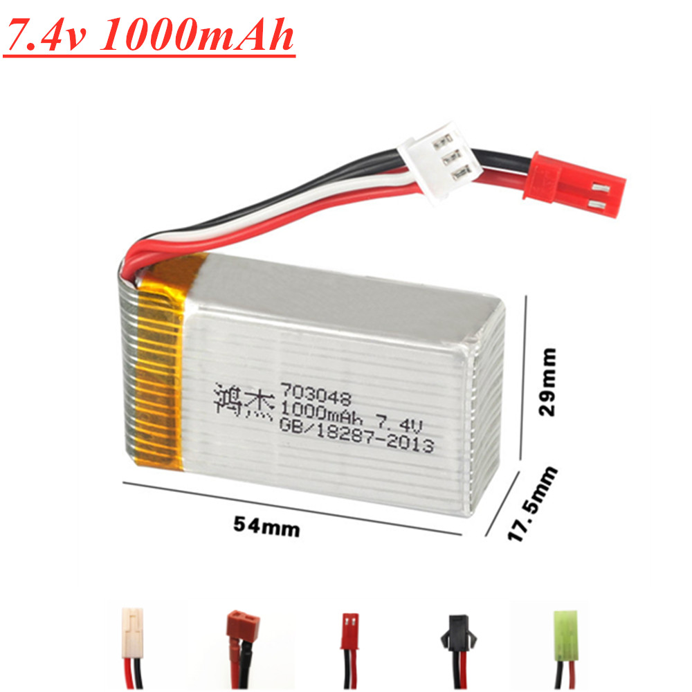 7.4V 1000mAh 25c 703048 Lipo B – Drone Mjx Rc recenzja i cena