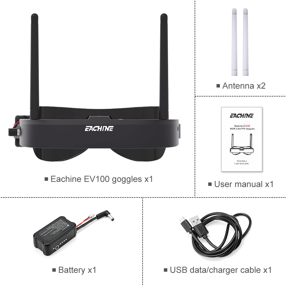 Eachine EV100 720*540 5.8G 72C – Drone Rc Cover recenzja i cena