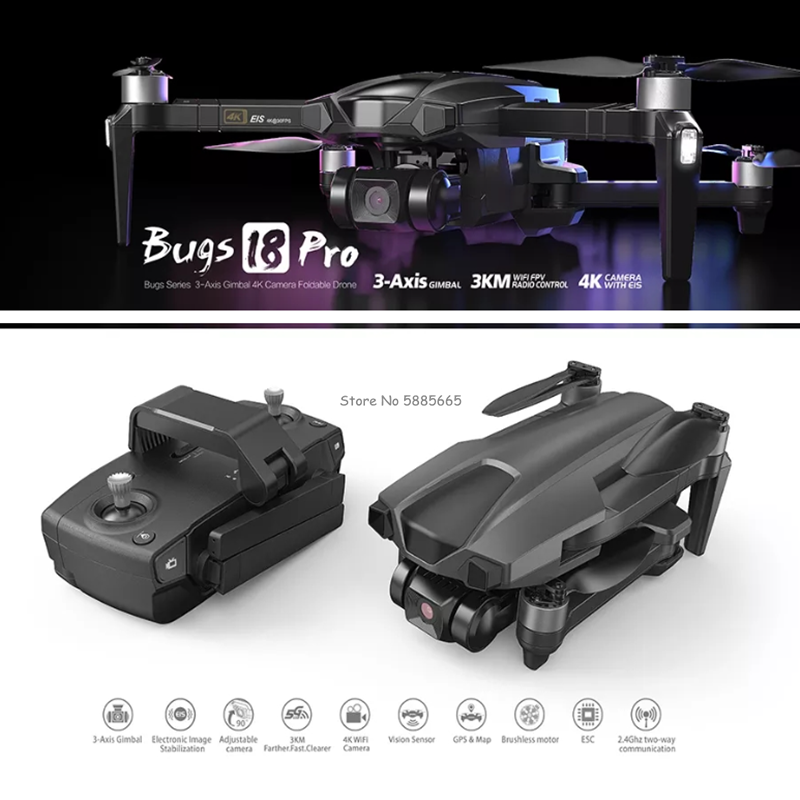 Professional 4K GPS Return FPV – Drone Smart Rc recenzja i cena