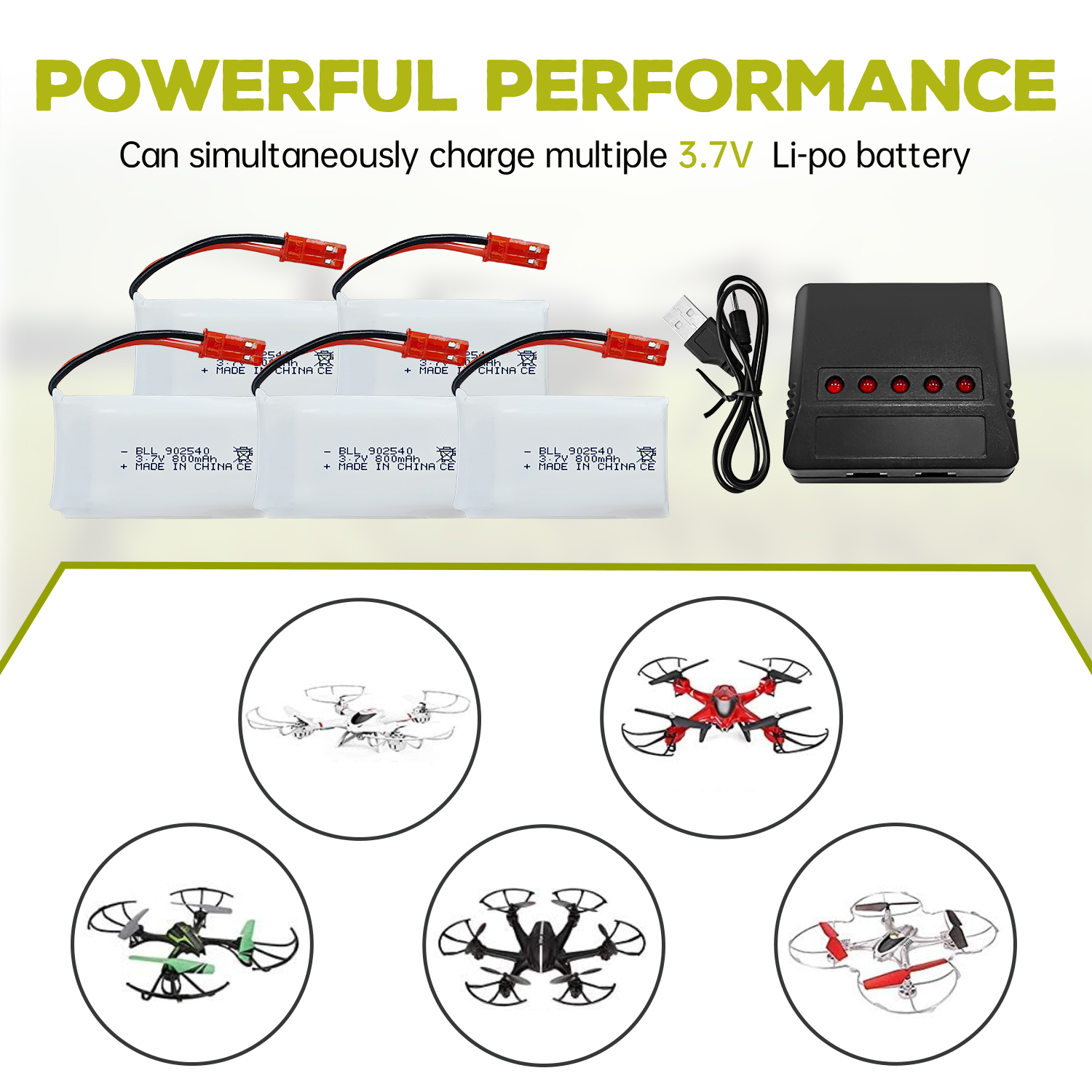 5PCS 3.7V 800mAh 30C Lipo Batt – Drone Mjx Rc recenzja i cena