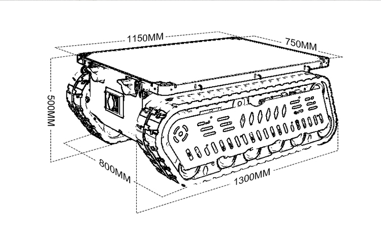300 600kg Load RC Tank Crawler – Brushless Motor recenzja i cena