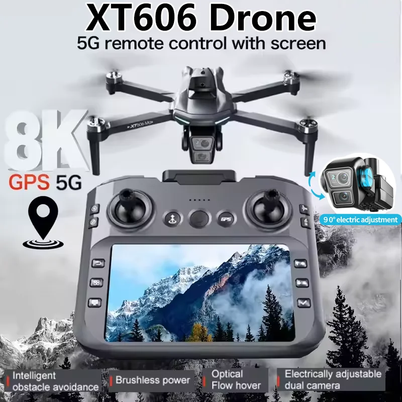 XT606 Foldable Drone 4K Dual C – Drone Top Rc recenzja i cena