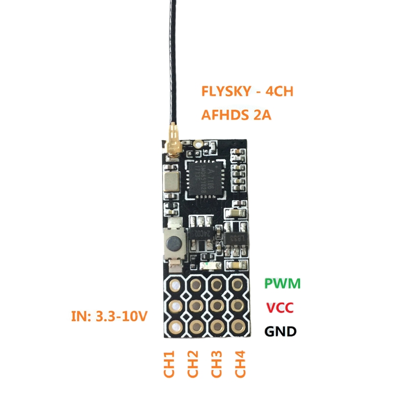 Flysky FS2A Mini Receiver 4CH  – Drone Rc Mini recenzja i cena