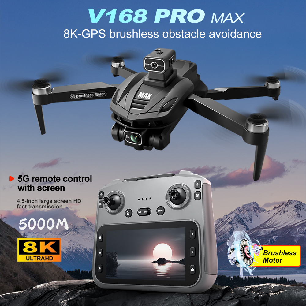 V168 PRO Max GPS Drone 8K Prof – Drone Rc Helicopter With Camera recenzja i cena