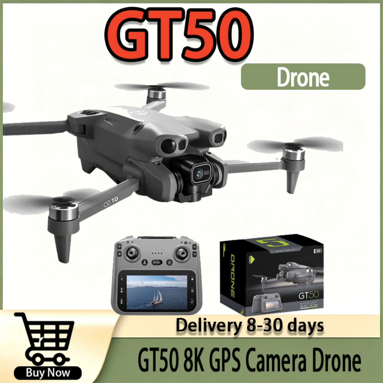 GT50 GPS Drone, 8K Dual Camera – Drone Top Rc recenzja i cena