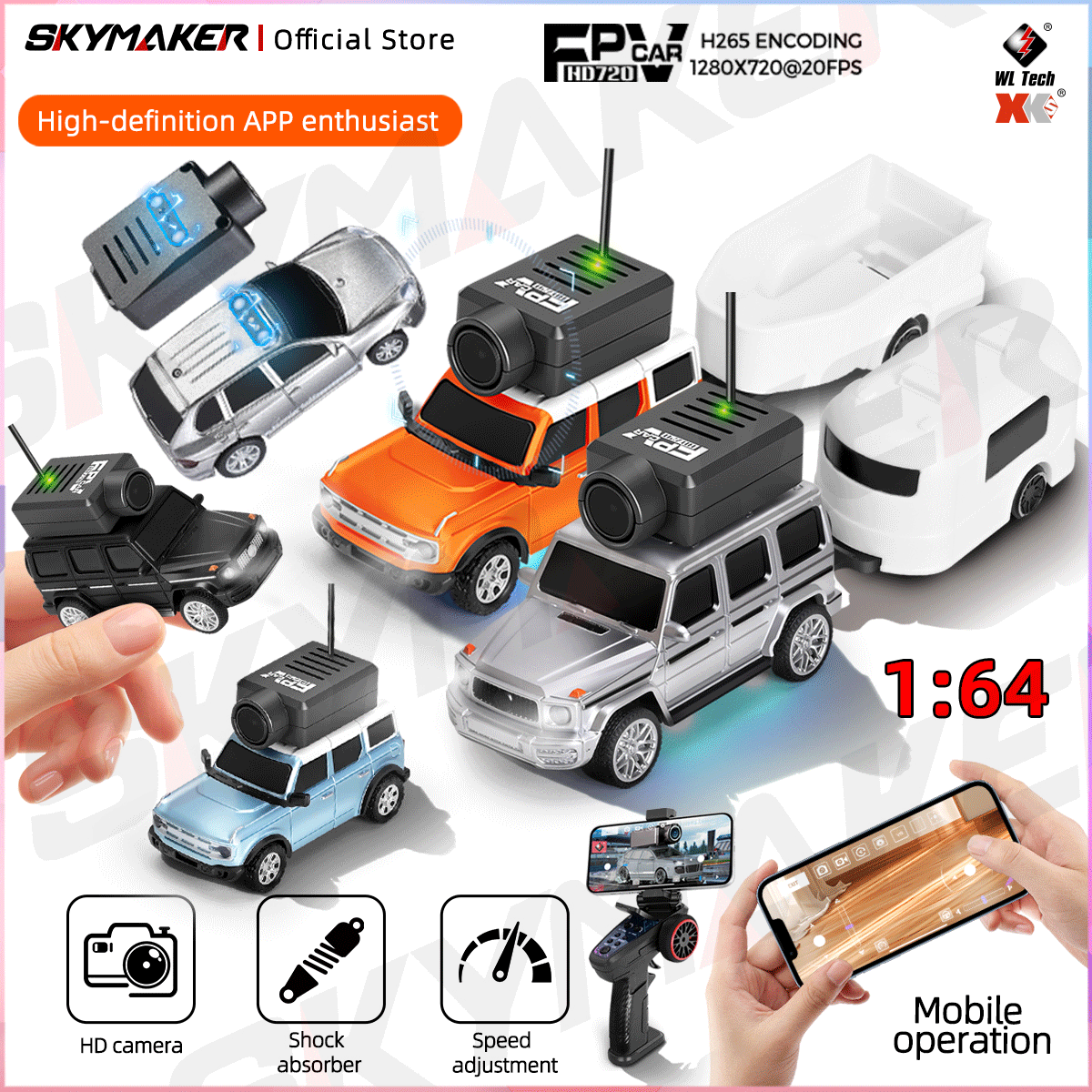 Wltoys Mini FPV APP Control Ca – Drone Shahed Rc recenzja i cena