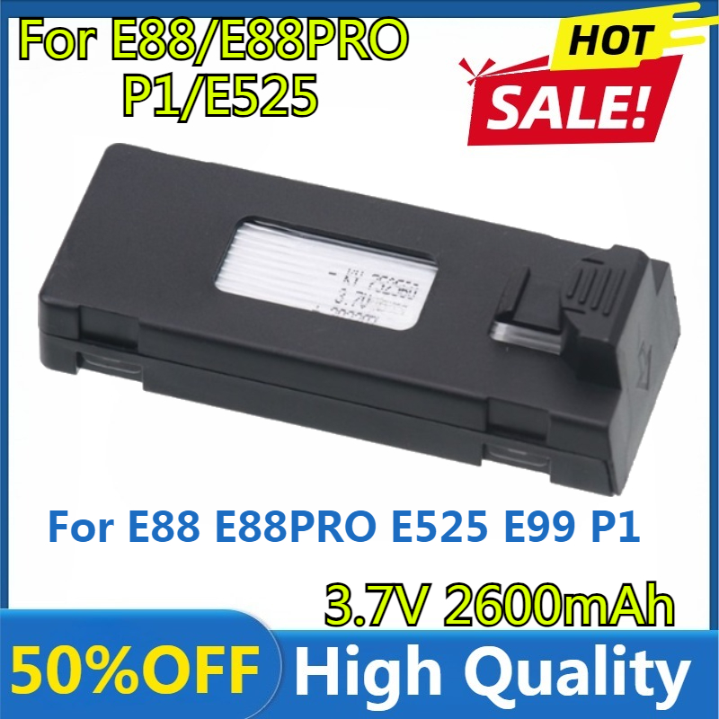E88 Battery 3.7V 2600mAh Lipo  – Drone Rc E88 Pro recenzja i cena