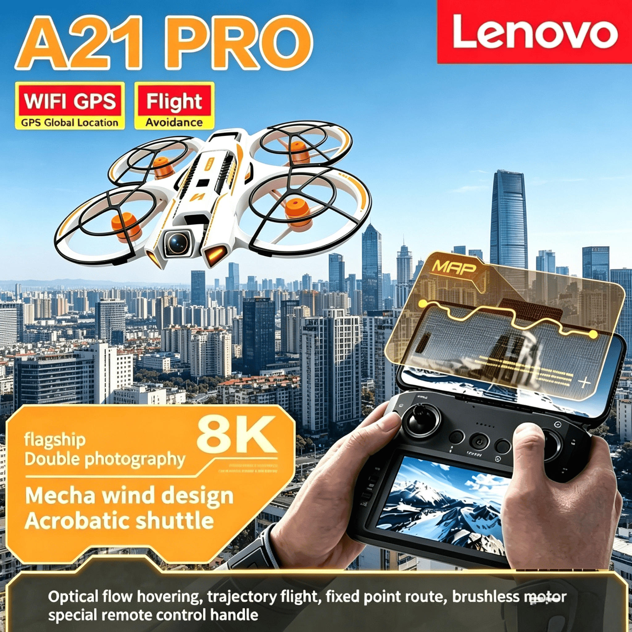 Lenovo A21Pro 8K GPS Drone 5G  – Drone Top Rc recenzja i cena