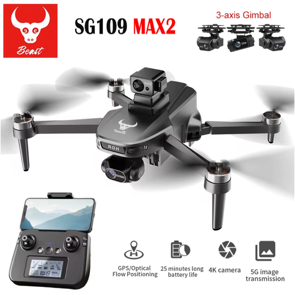 SG109 MAX2 Professional FPV 8K – Drone Rc Helicopter With Camera recenzja i cena