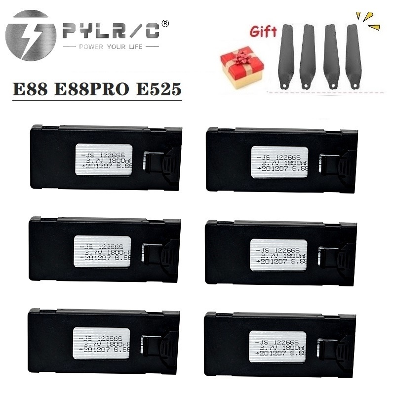 1/2/3/5/10Pcs 3.7V 1800Mah RC  – Drone Rc E88 Pro recenzja i cena