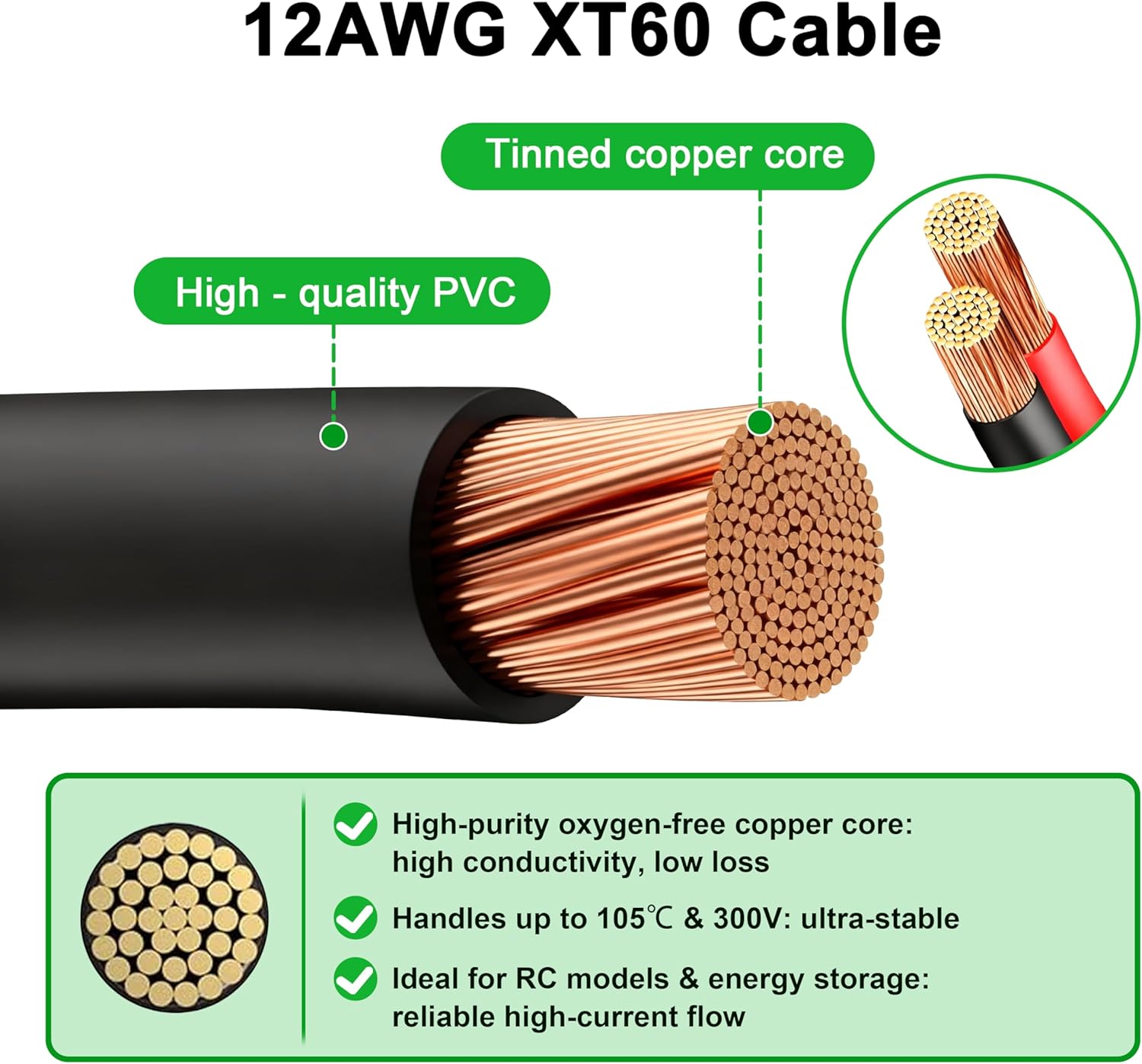 JMUYTOP 3FT 12AWG XT60 Panel M – Drone Rc Holder recenzja i cena