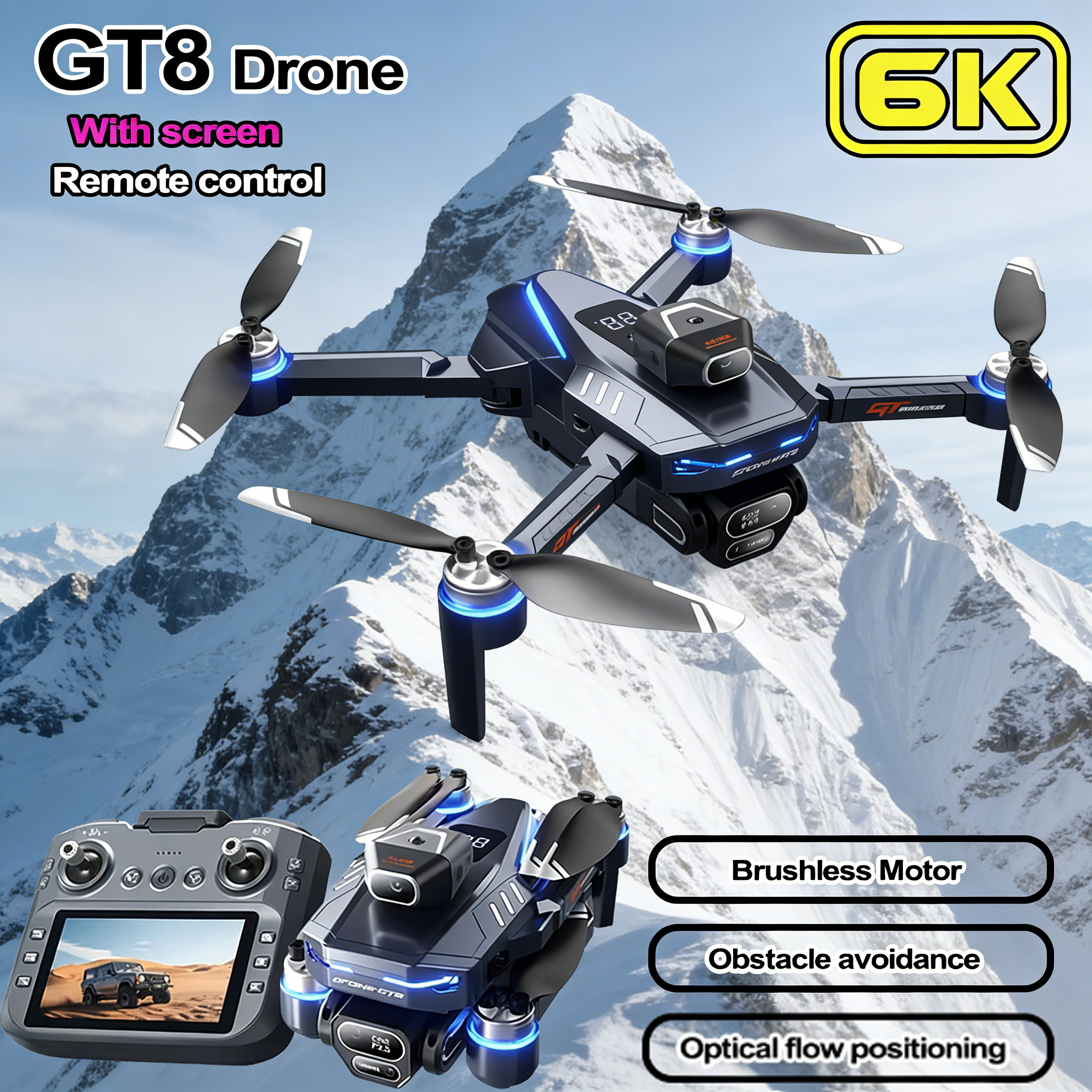 New Original GT8 Drone 4K Prof – Drone Gt8 Rc recenzja i cena