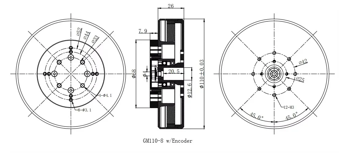 Power GM110-8 Gimbal Motor Hol – Brushless Motor recenzja i cena