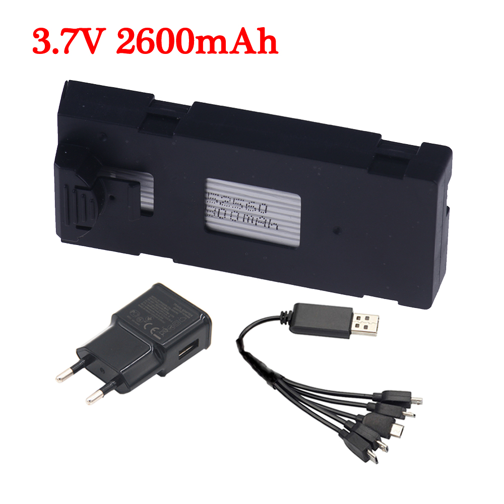 Upgrade Capacity 2600mAh 3.7V  – Drone Rc E88 Pro recenzja i cena