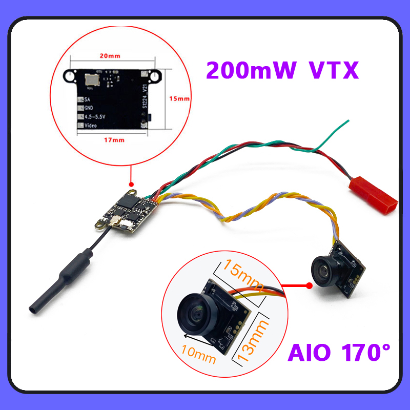 SLONWAKE 5.8G 1200TVL FPV Came – Drone Rc Mini recenzja i cena