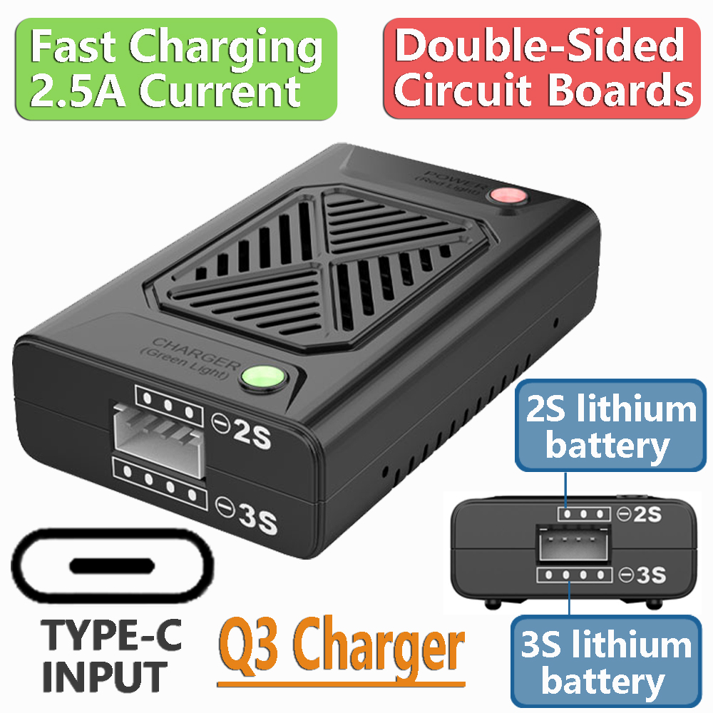 Q3 Compact Balance Charger 2S  – Drone Mjx Rc recenzja i cena