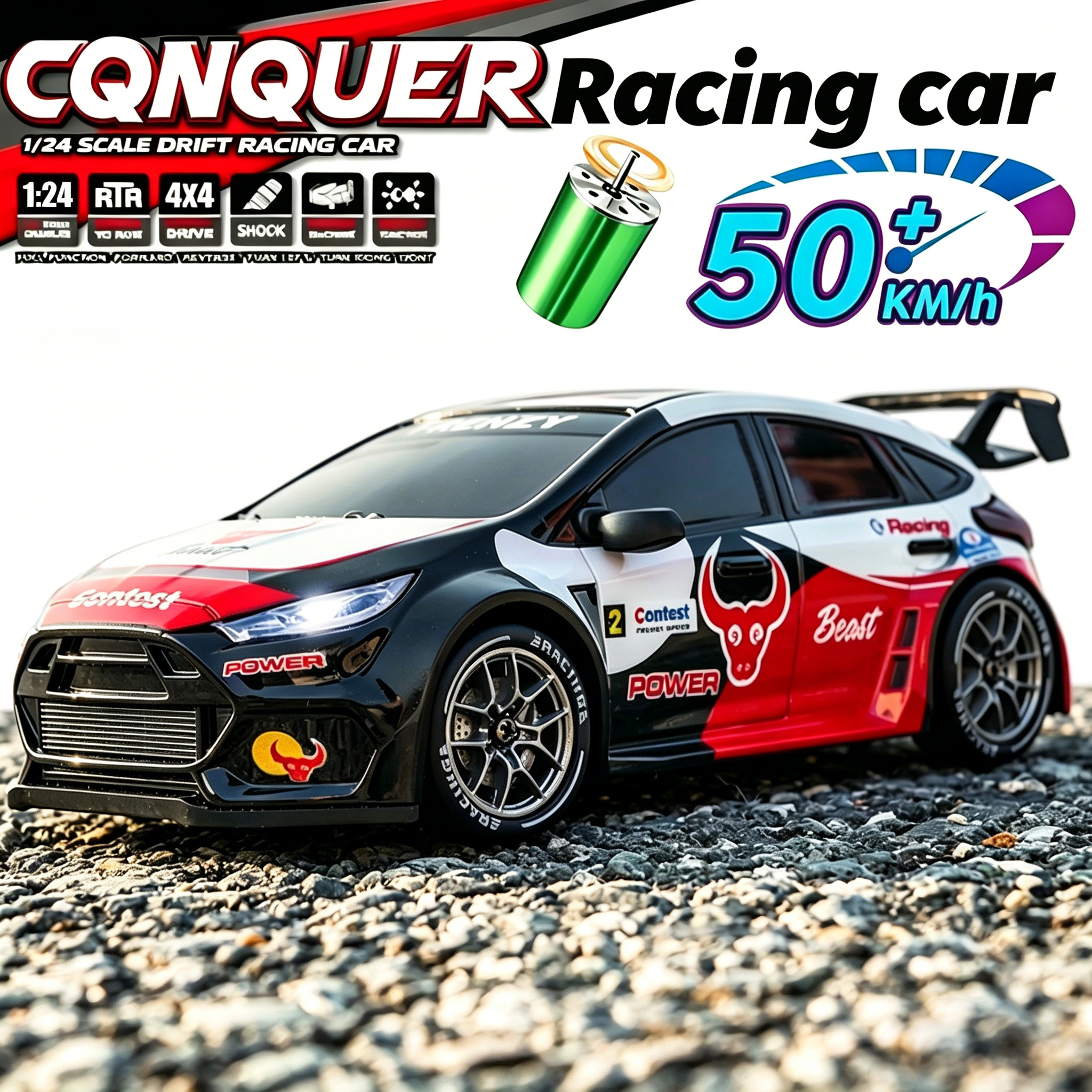 1：24 4WD 50KM/H RC Car Stunt D – Drone Shahed Rc recenzja i cena